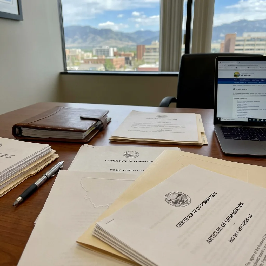 Certificate of origin holder Montana LLC paperwork