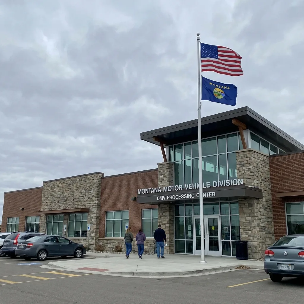 Montana MVD government office processing certificate of origin