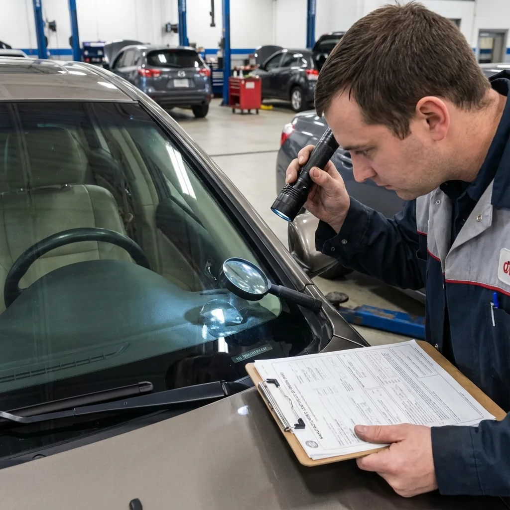 VIN verification on dashboard and door jamb for MCO authentication