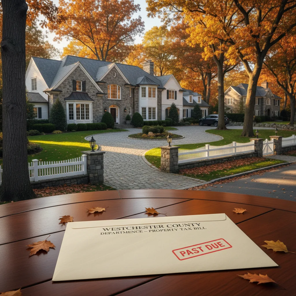 Westchester County New York suburban home with high property tax bills