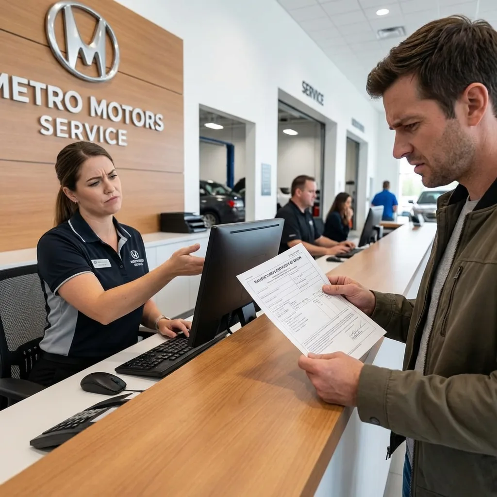 Car dealership refusing to help with out of state MCO registration paperwork