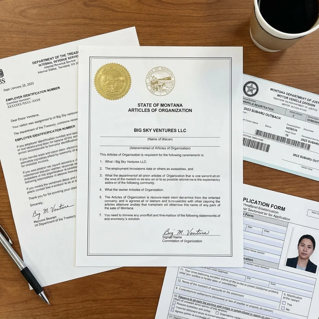Montana LLC Articles of Organization for out of state MCO registration