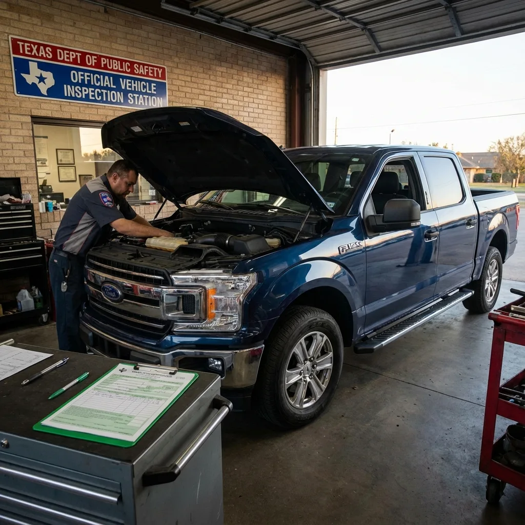 Texas vehicle safety inspection required before out of state registration