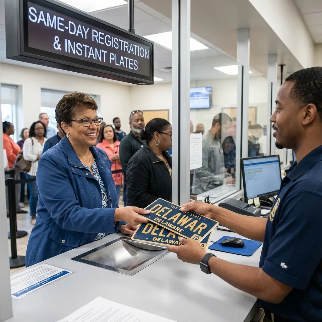 registration-first state instant plates happy customer same-day service dmv license plate