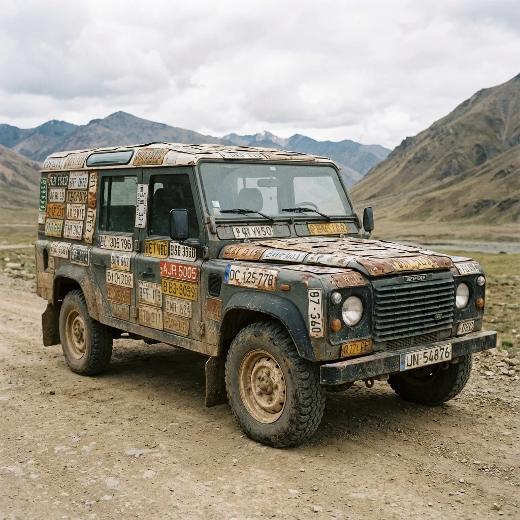 vehicle metal license plates street legal registration complete certificate of origin converted title