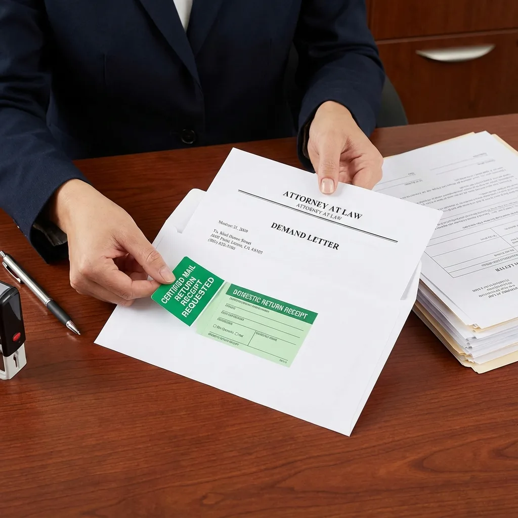 Certified mail demand letter to dealer for stuck MCO certificate recovery