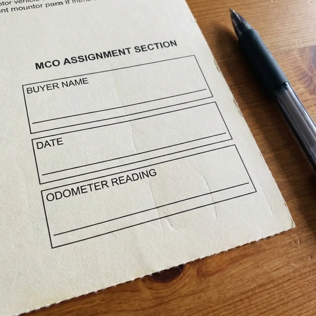 Unsigned mco blank assignment area