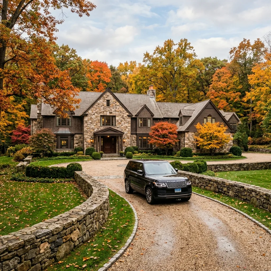 connecticut vehicle tax Greenwich luxury estate