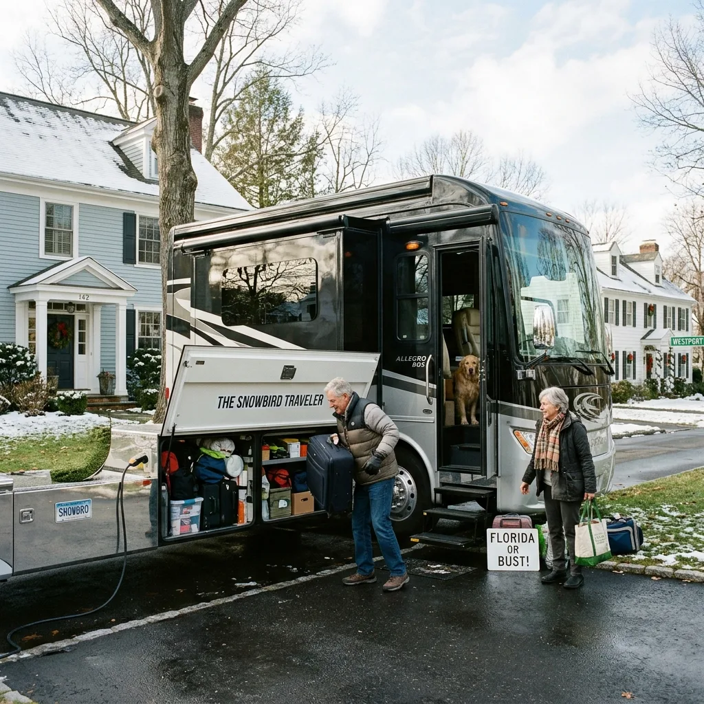 connecticut vehicle tax Westport RV snowbird case study