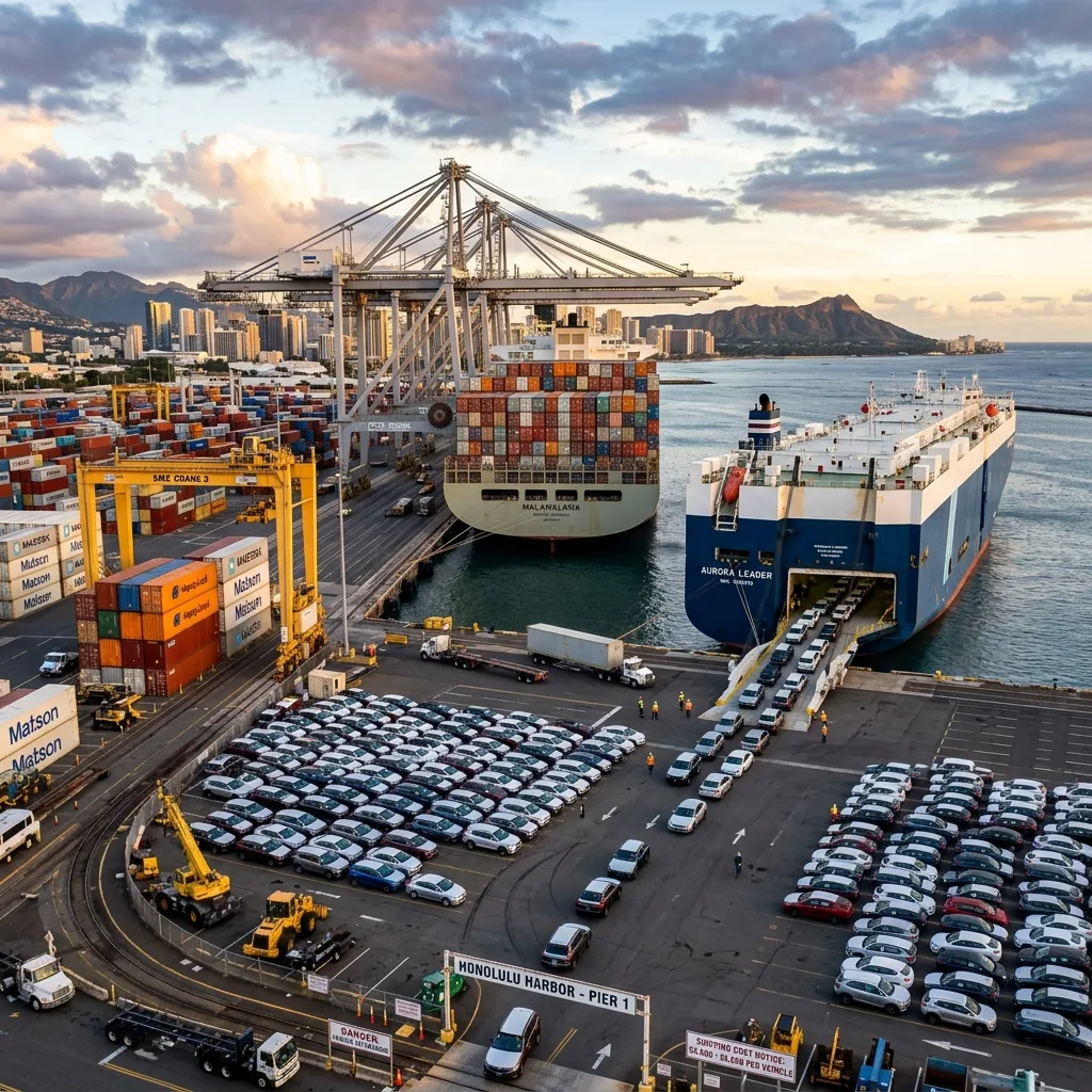 honolulu harbor vehicle shipping taxable hawaii GET tax