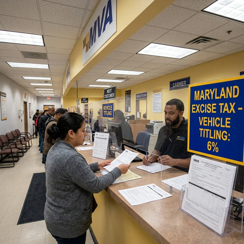 maryland vehicle tax rate hike history 6% to 6.75%