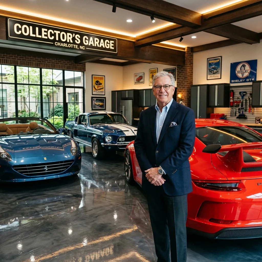North Carolina vehicle tax car collector Charlotte garage Porsche Ferrari