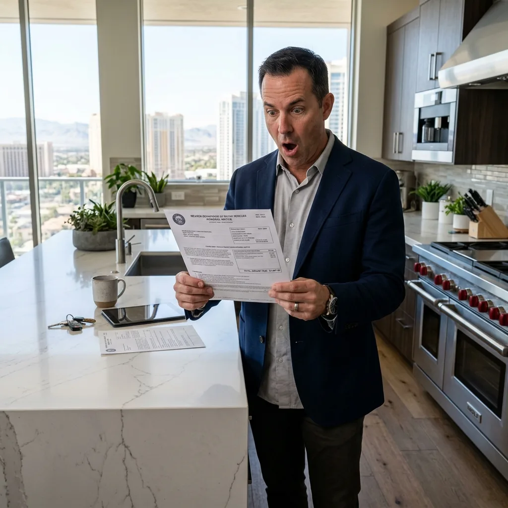 Nevada vehicle tax bill registration renewal shock