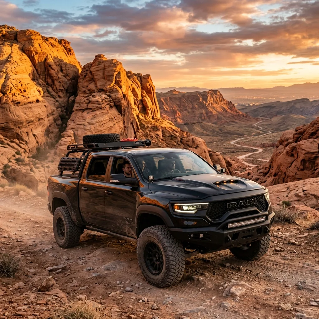 Nevada vehicle tax lifted truck desert canyon