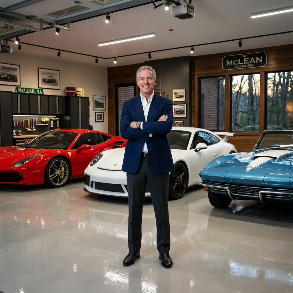 Virginia car tax car collector McLean Ferrari Porsche Corvette garage