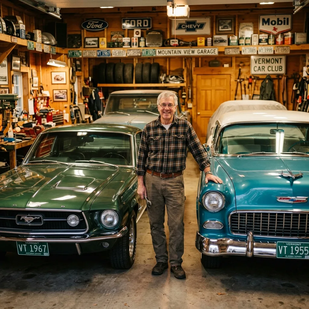 Vermont classic car collector garage Montana LLC permanent registration