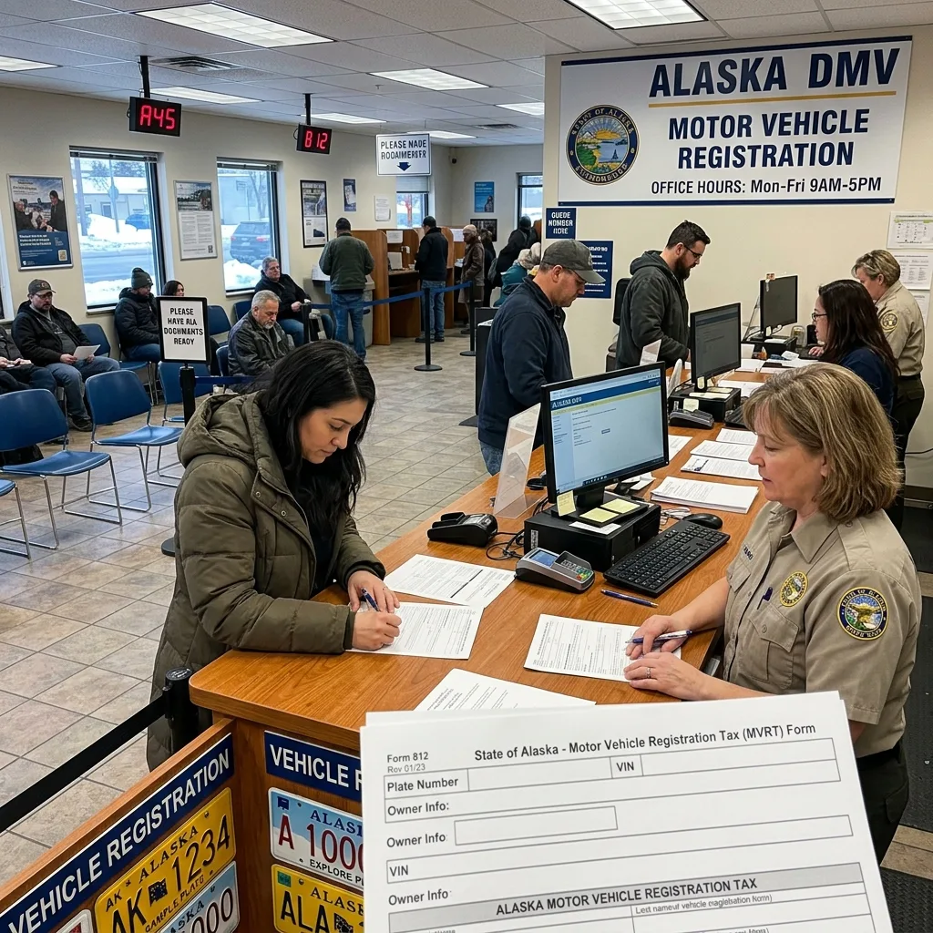 Anchorage Alaska DMV Motor Vehicle Registration Tax MVRT office alaska vehicle tax