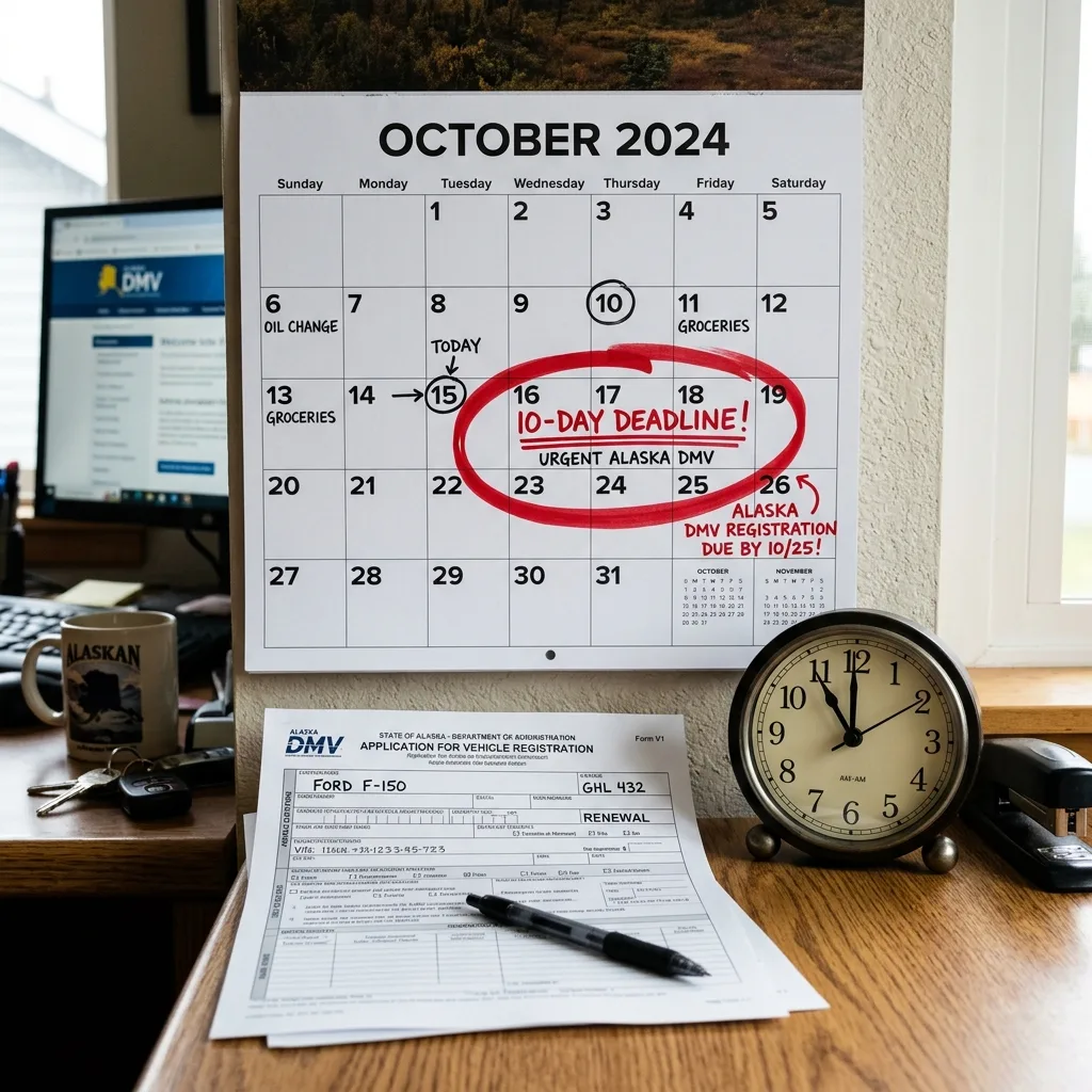 alaska vehicle tax 10 day registration deadline countdown