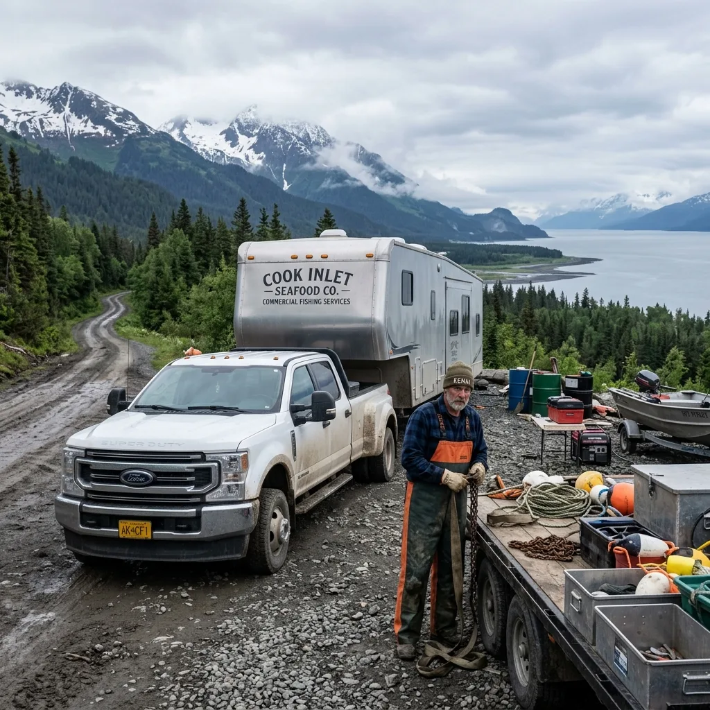 Alaska contractor pickup truck fifth-wheel trailer Kenai Peninsula alaska vehicle tax