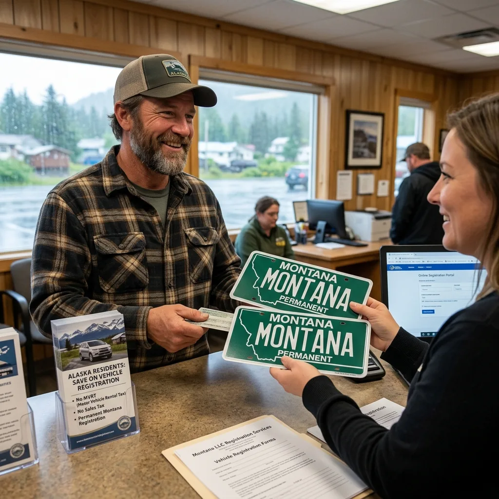 Alaska vehicle owner Montana license plates permanent registration savings alaska vehicle tax