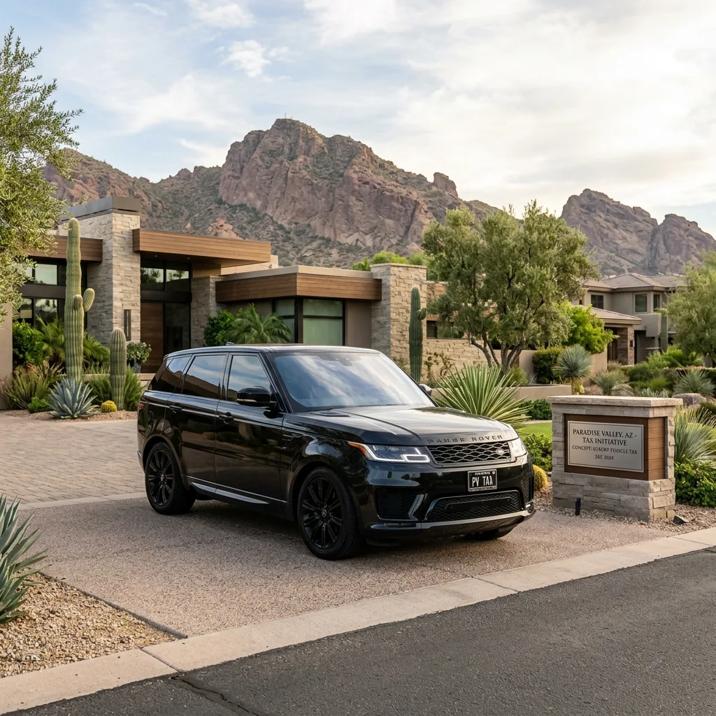 Range Rover parked in Scottsdale Arizona Paradise Valley arizona VLT
