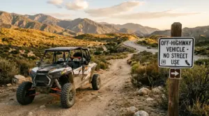 California UTV street legal CARB regulations off-road trap