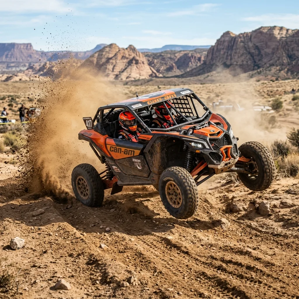 Can-Am Maverick X3 blasting through California desert whoops california utv street legal