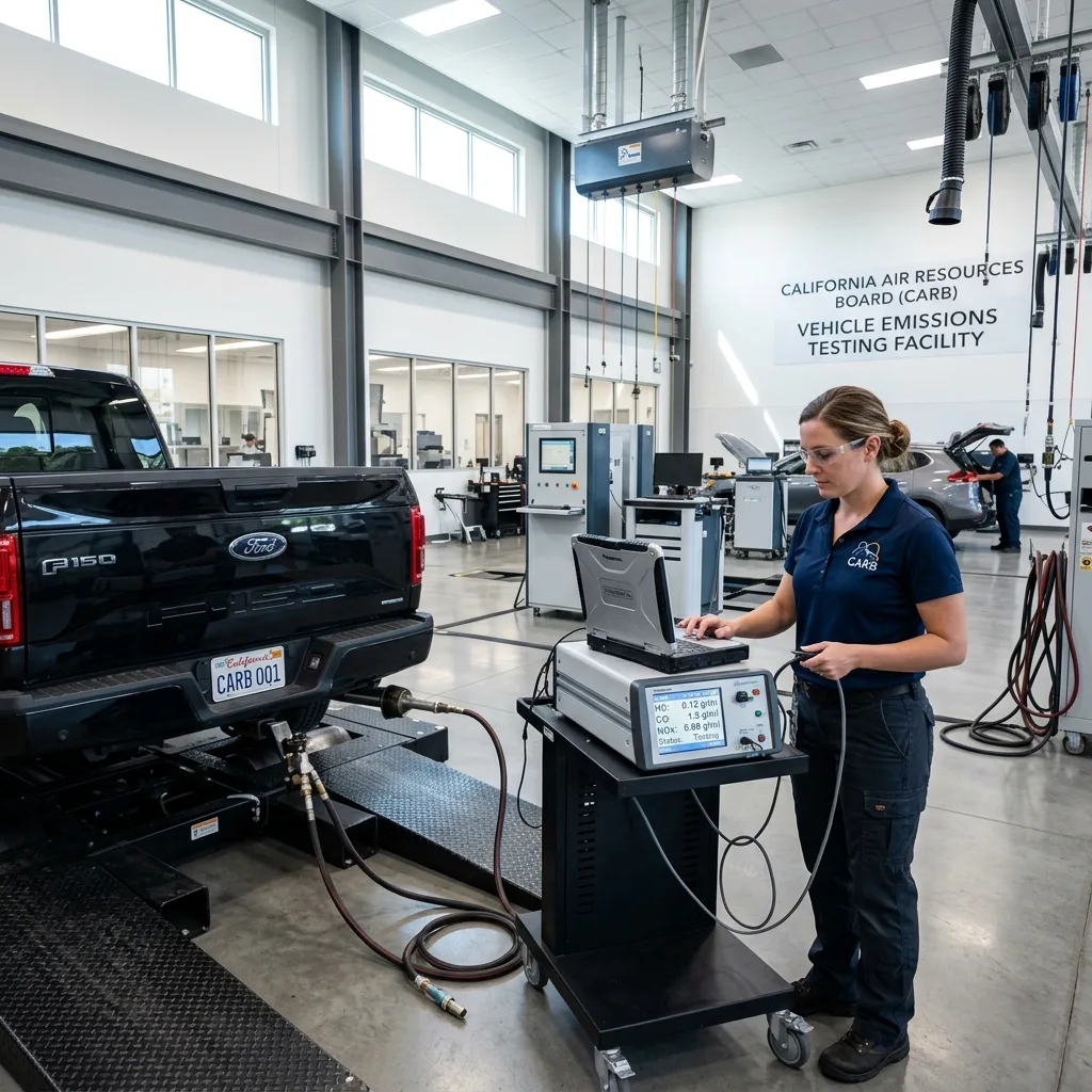 CARB emission testing equipment used to certify california utv street legal status