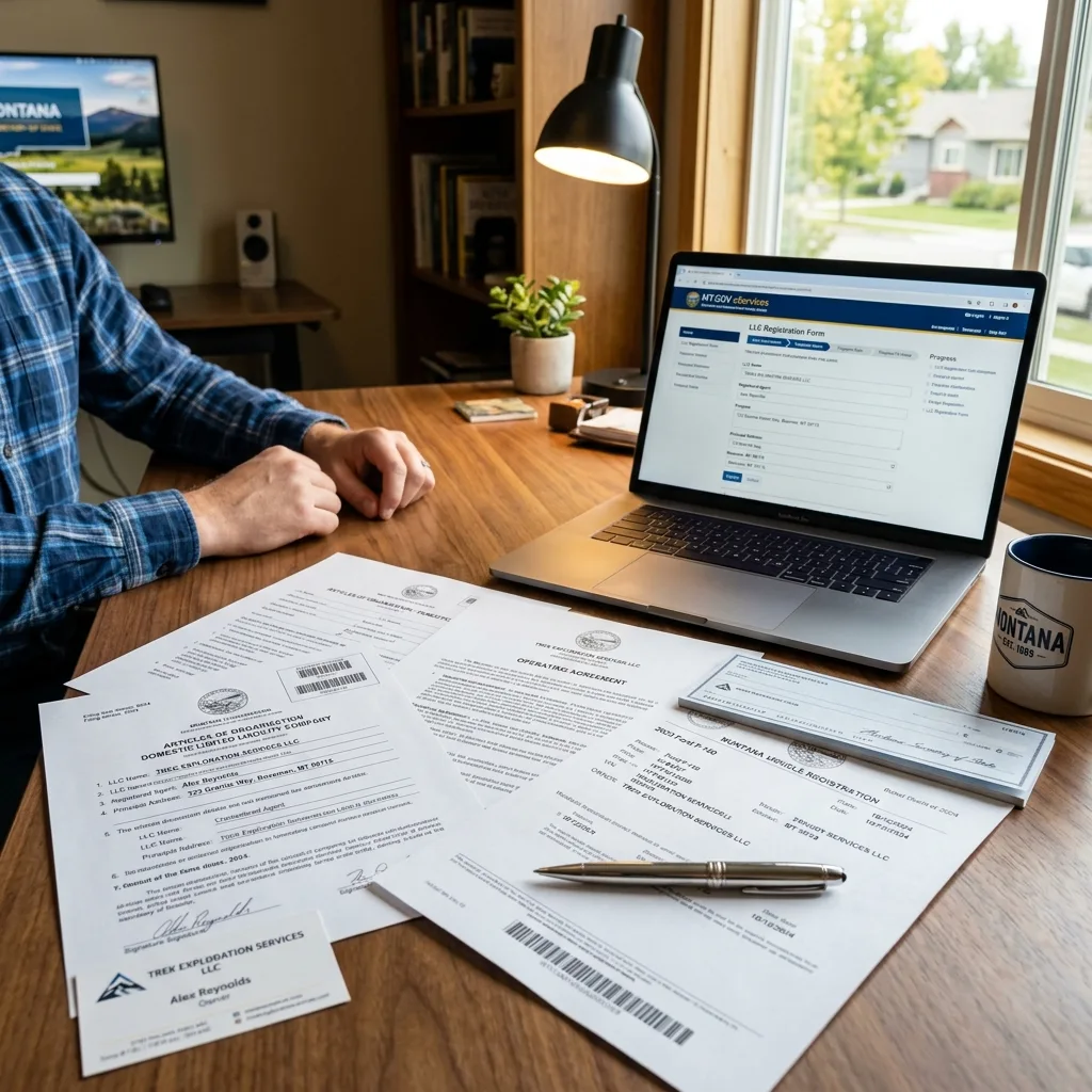 Montana LLC formation paperwork for california utv street legal alternative through Zero Tax Tags