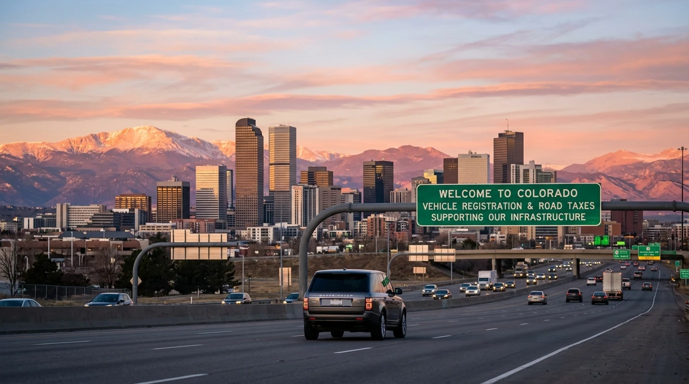 colorado vehicle tax Denver Rocky Mountains specific ownership tax