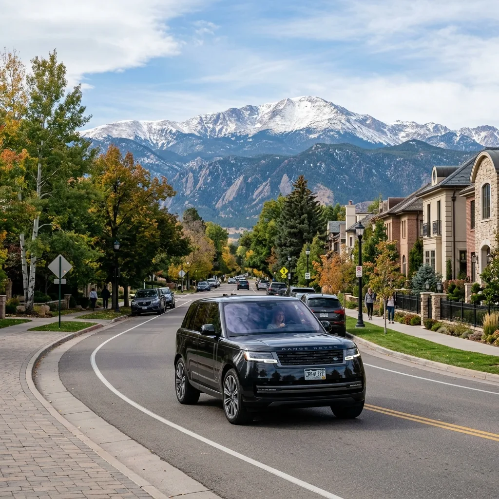 Range Rover luxury SUV Cherry Creek Denver colorado vehicle tax