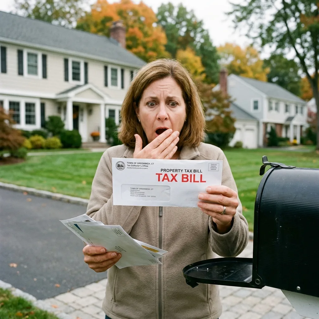 property tax bill mailbox Connecticut vehicle