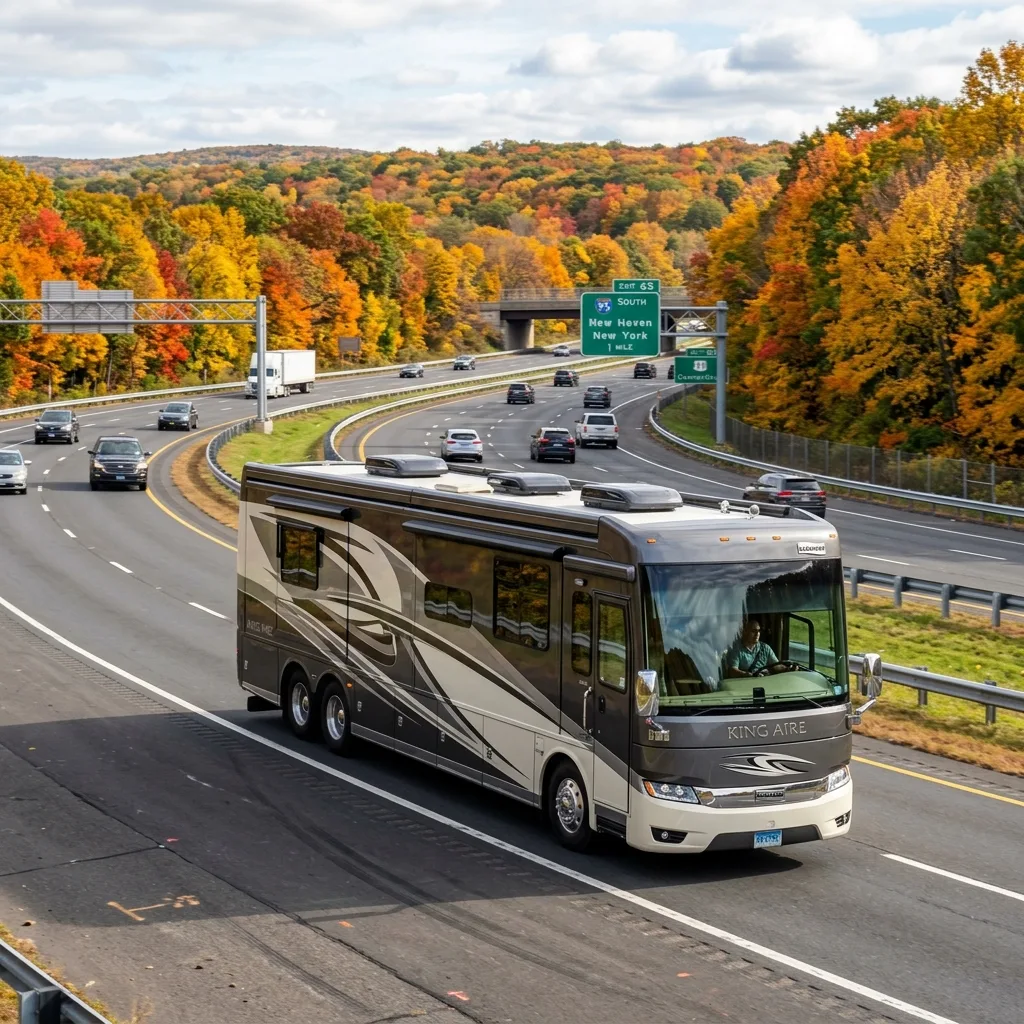 luxury motorhome RV Connecticut highway vehicle tax