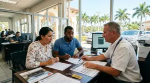 Florida vehicle tax shocked couple at car dealership finance office