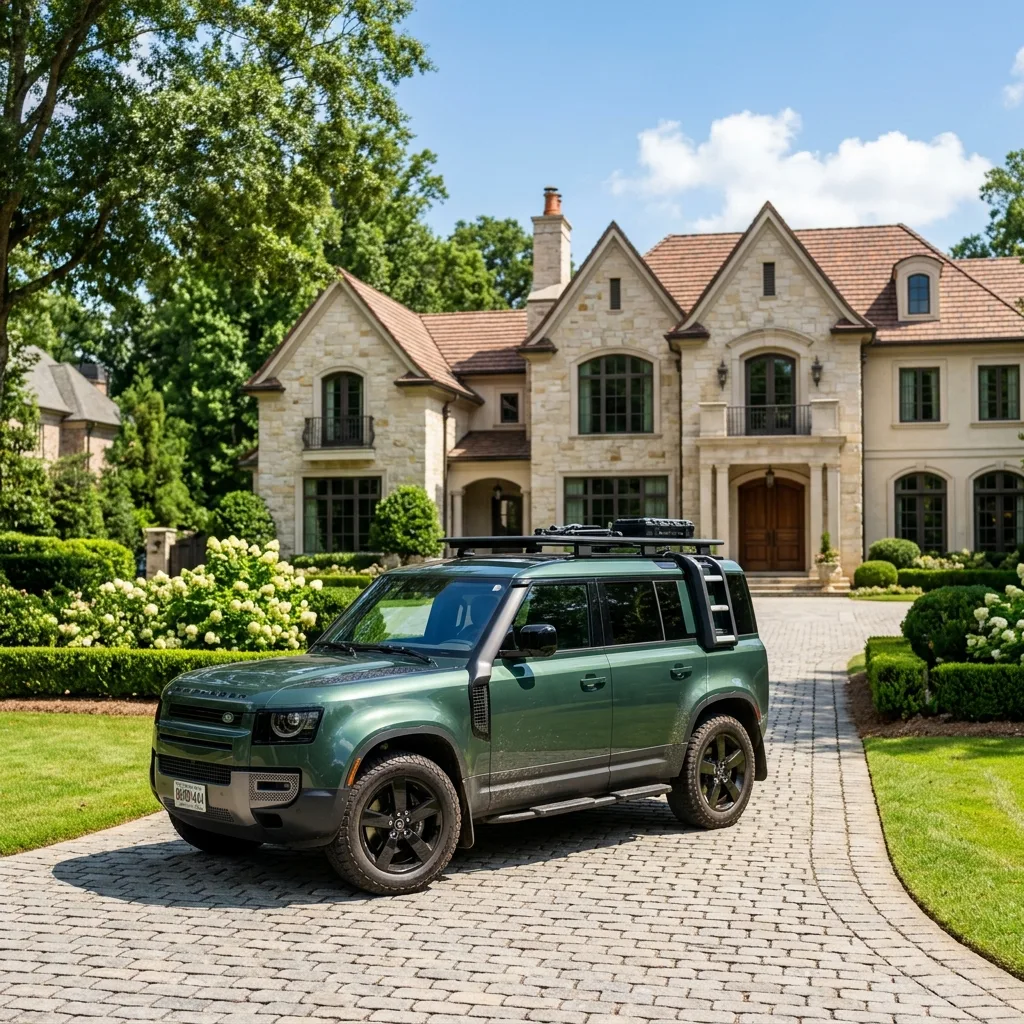 Range Rover Defender luxury SUV Buckhead Atlanta georgia vehicle tax neighborhood