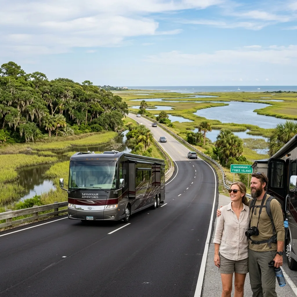 Class A motorhome RV Savannah Georgia highway georgia vehicle tax TAVT savings