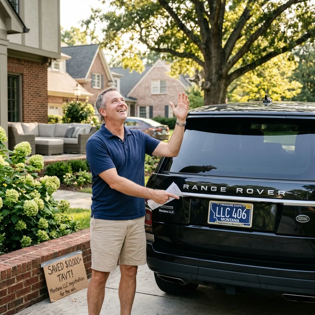 Georgia vehicle owner Montana LLC registration TAVT savings avoided