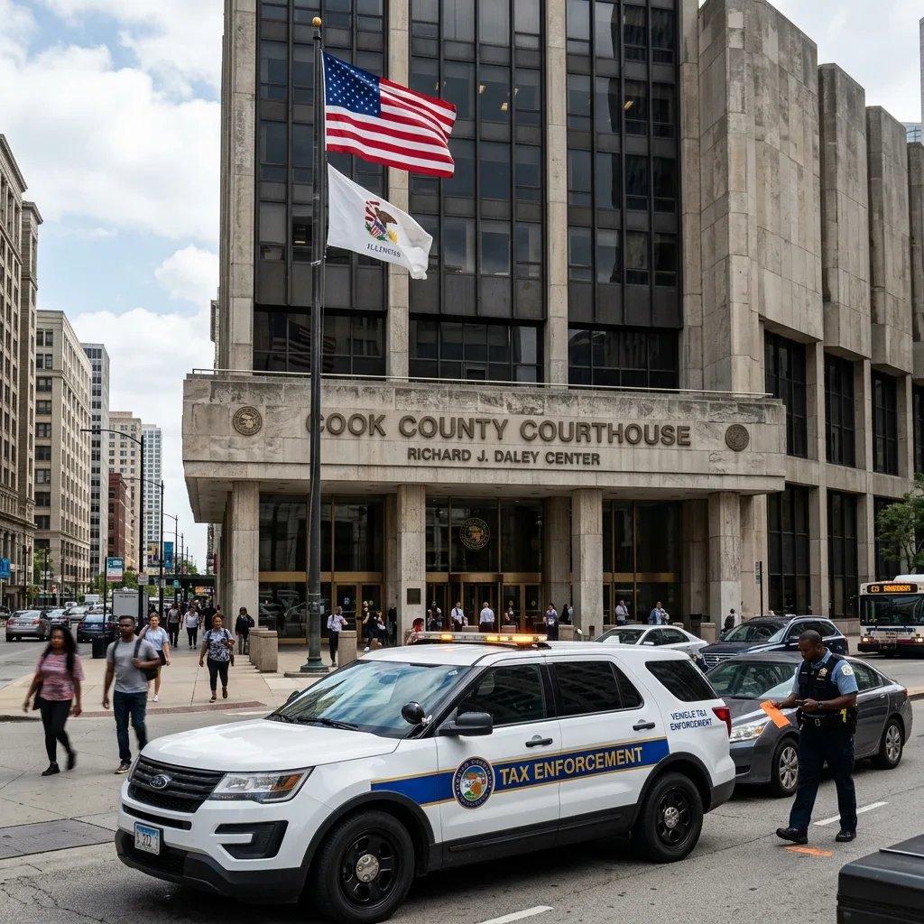 Chicago skyline downtown view Illinois sales tax luxury vehicle