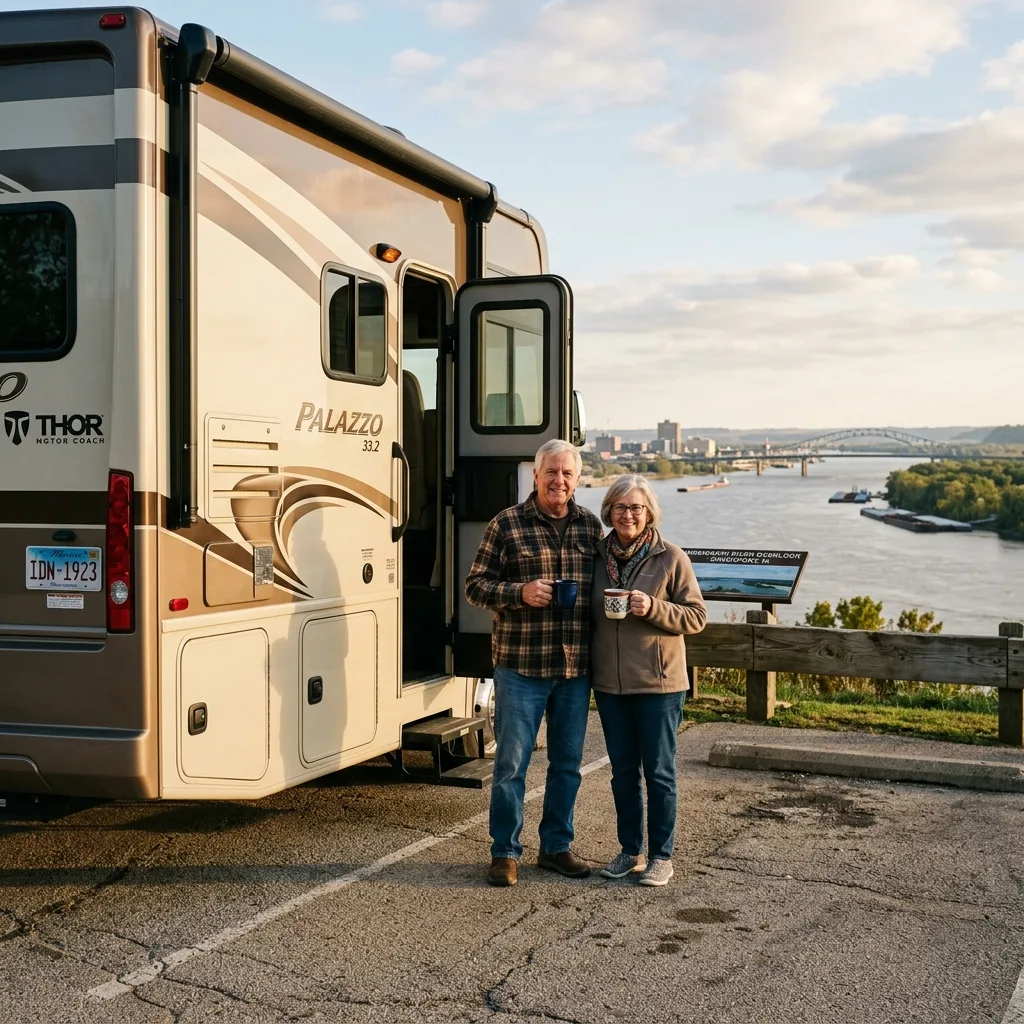 Iowa vehicle tax Thor Palazzo Class A motorhome Davenport couple saved $11089