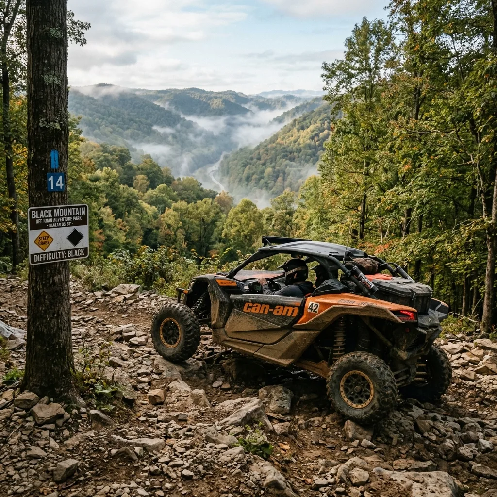 Black Mountain Off Road Adventure Park Harlan County Kentucky rocky Appalachian trail side-by-side UTV