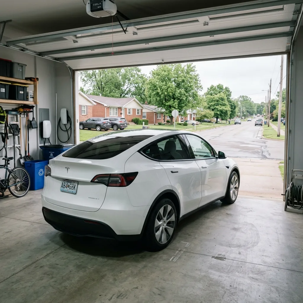 Tesla Model Y charging St. Louis suburb Missouri EV surcharge