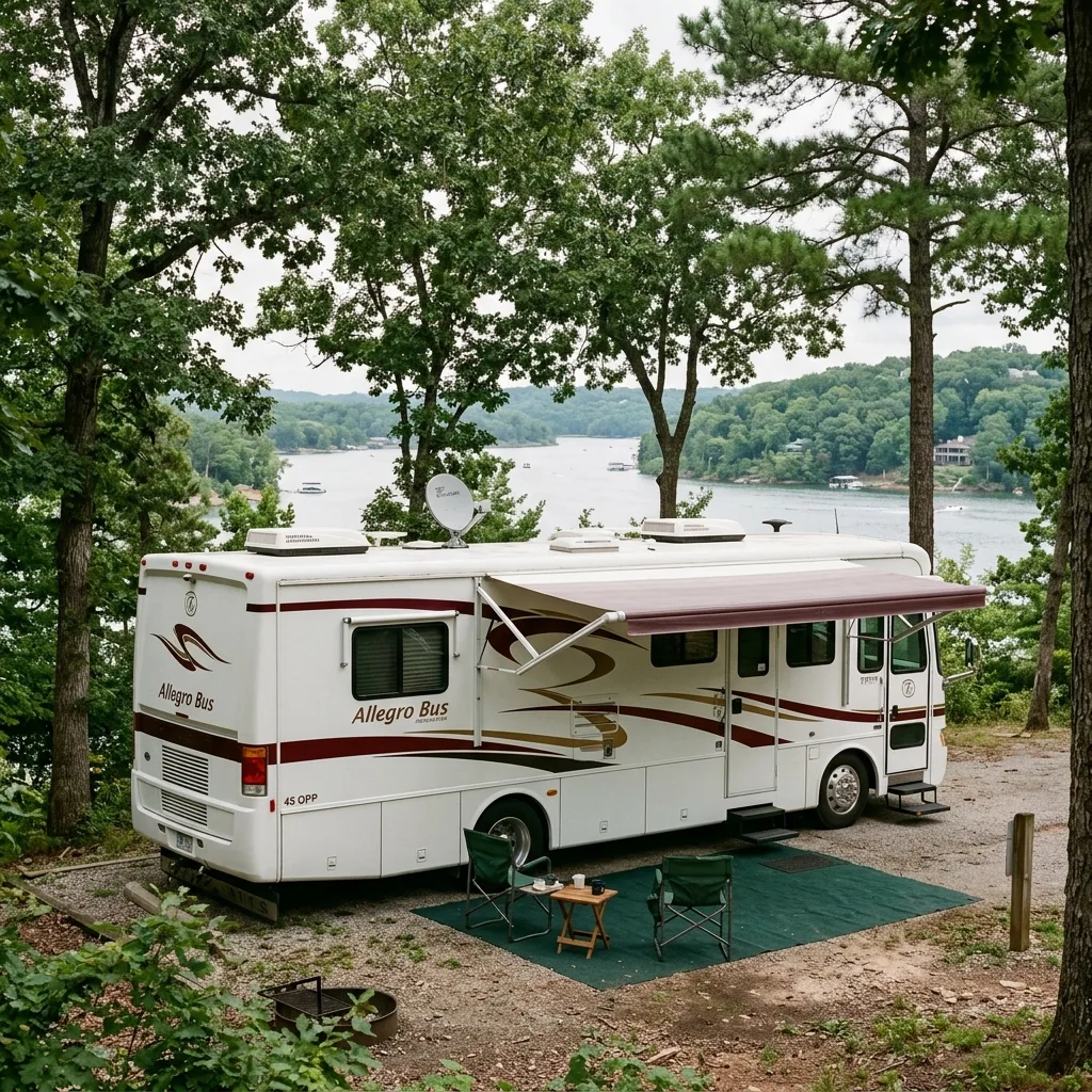 Tiffin Allegro Bus motorhome Lake of Ozarks Missouri RV tax