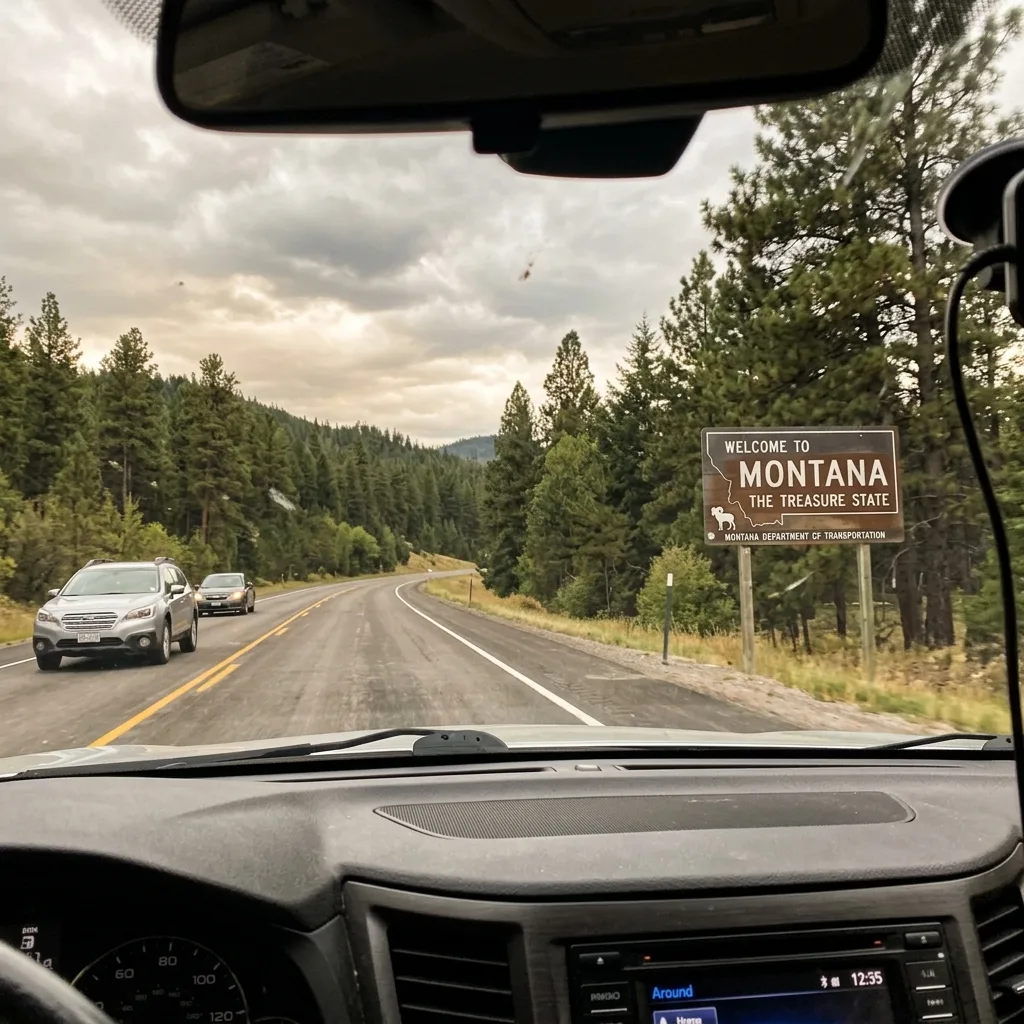 Welcome to Montana highway sign Missouri vehicle tax Montana LLC solution