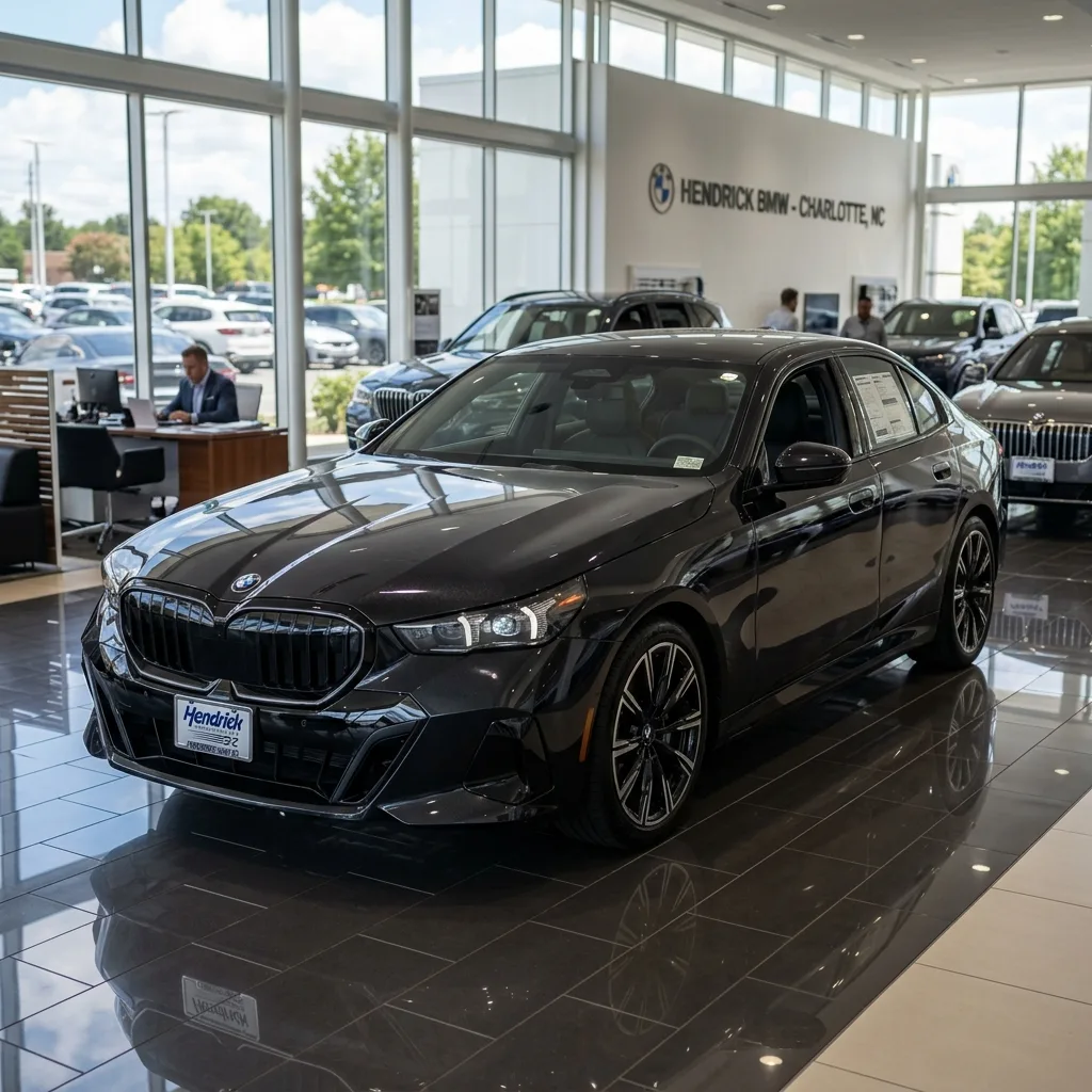 BMW 5 Series at Charlotte North Carolina dealership north carolina vehicle tax