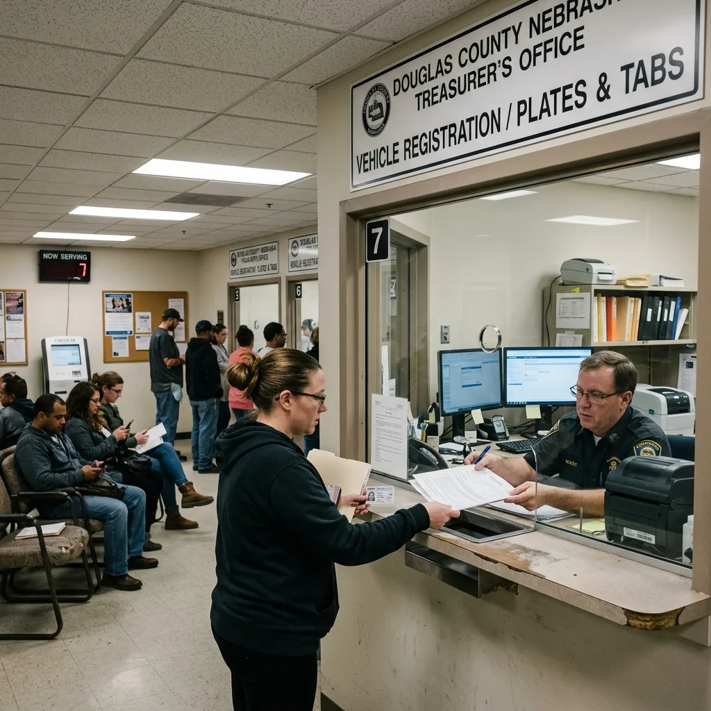 Douglas County Nebraska vehicle registration tax payment window