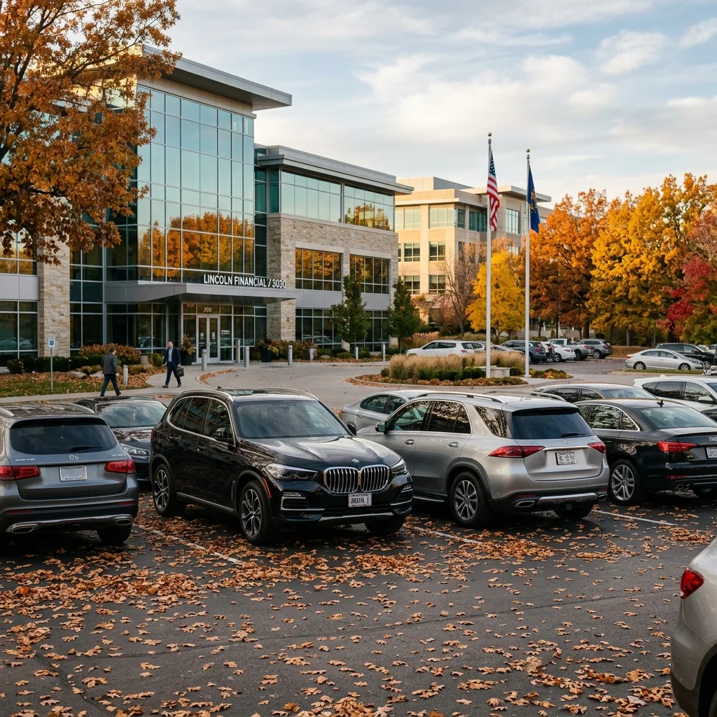 Nebraska luxury vehicle tax BMW X5 Omaha corporate office parking