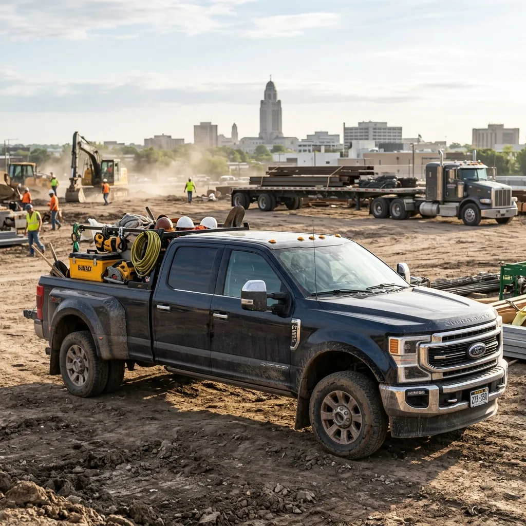 Nebraska contractor Ford F-350 King Ranch diesel Lincoln construction Montana LLC