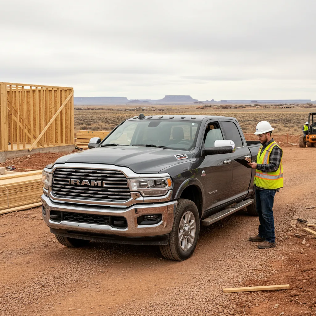 Ram 2500 Limited pickup truck at construction site Rio Rancho