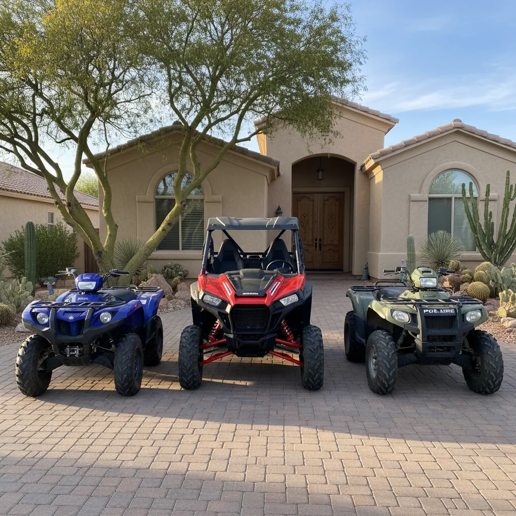 Nevada DMV sales tax paperwork with UTV title