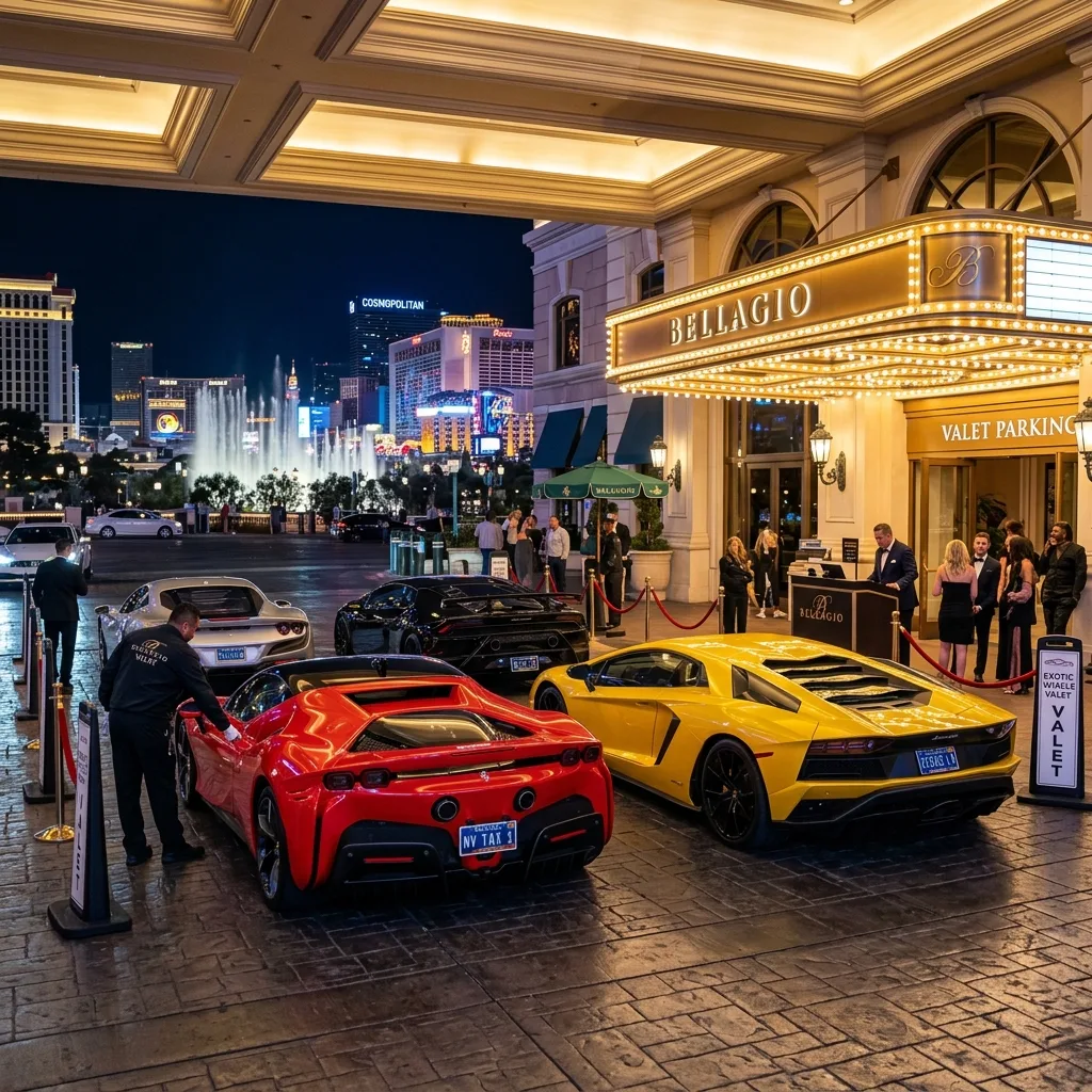 exotic sports cars Las Vegas casino Nevada vehicle tax luxury
